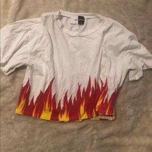 Flame crop top